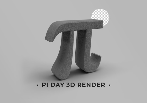 Representación 3d del día pi