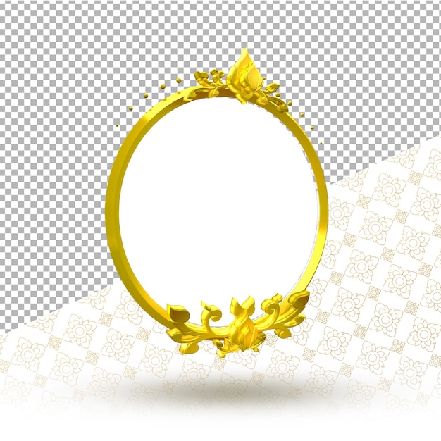 Representación 3d de diseño de marco PSD