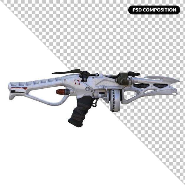 Representación 3d del efecto máximo de armas