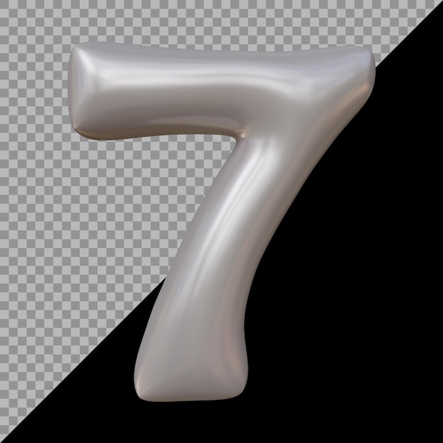 Representación 3d del globo número 7