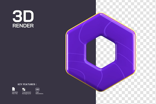 Representación 3D del icono de configuración aislado. útil para la ilustración de diseño de interfaz de usuario o sitio web