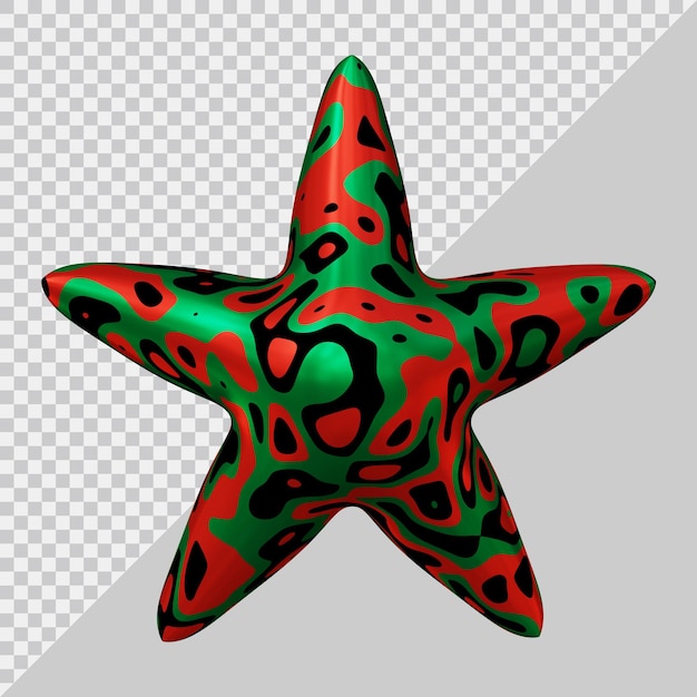 Representación 3d del icono de estrella