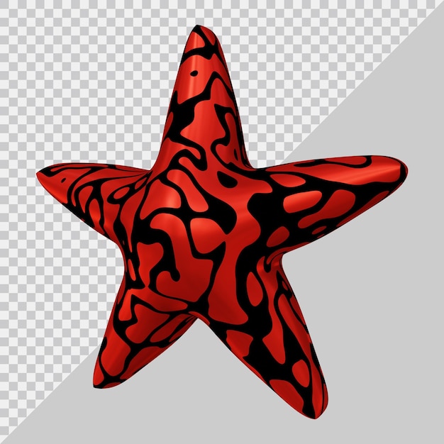 PSD representación 3d del icono de estrella