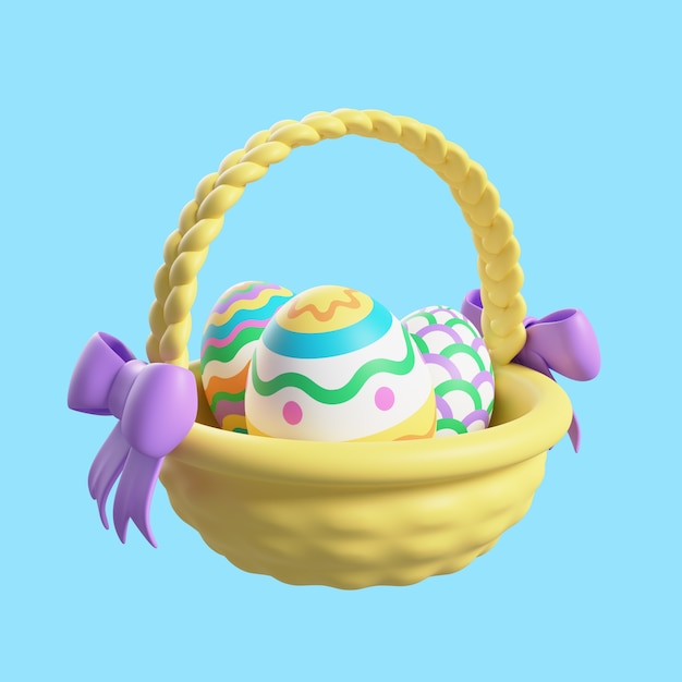 PSD representación 3d del icono de pascua