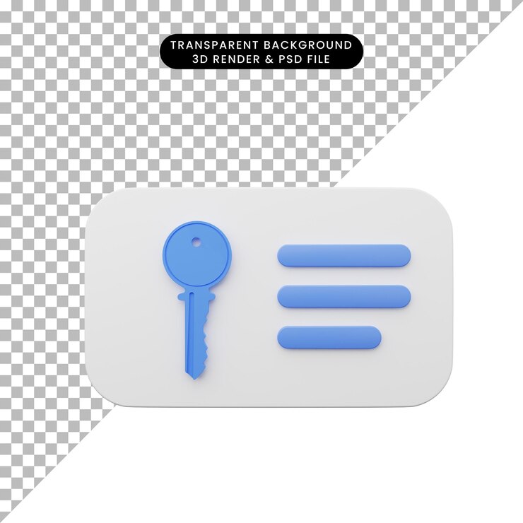 PSD representación 3d del icono simple de la interfaz de usuario de la interfaz de usuario del elemento