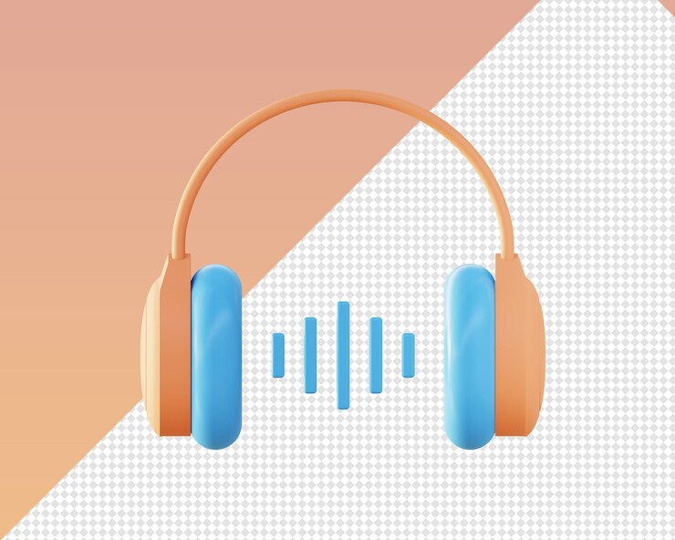 PSD representación 3d de iconos de ilustración de música en línea para diseños de anuncios de redes sociales de aplicaciones móviles web ui ux
