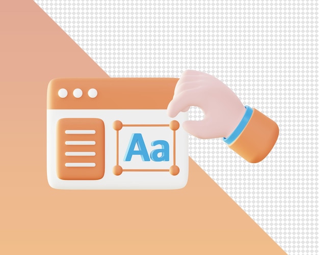 Representación 3d de iconos de ilustración de personas creativas para diseños de anuncios de redes sociales de aplicaciones móviles web UI UX