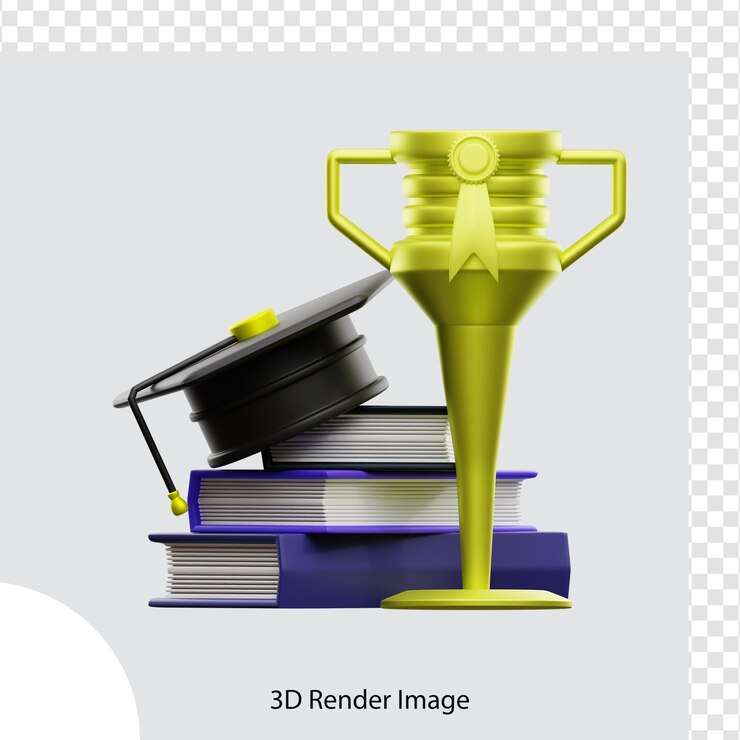 PSD representación 3d de la ilustración de la educación escolar, utilizada para web, aplicación, infografía