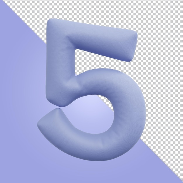 Representación 3d de la letra del alfabeto aislada