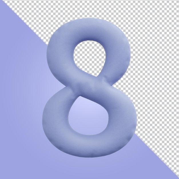 Representación 3d de la letra del alfabeto aislada