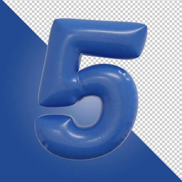 Representación 3d de la letra del alfabeto aislada