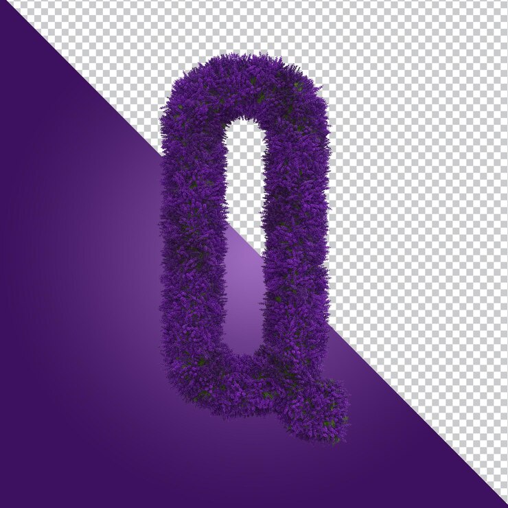 PSD representación 3d de la letra del alfabeto aislada