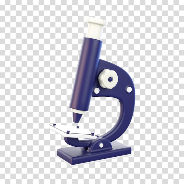 Representación 3D del microscopio
