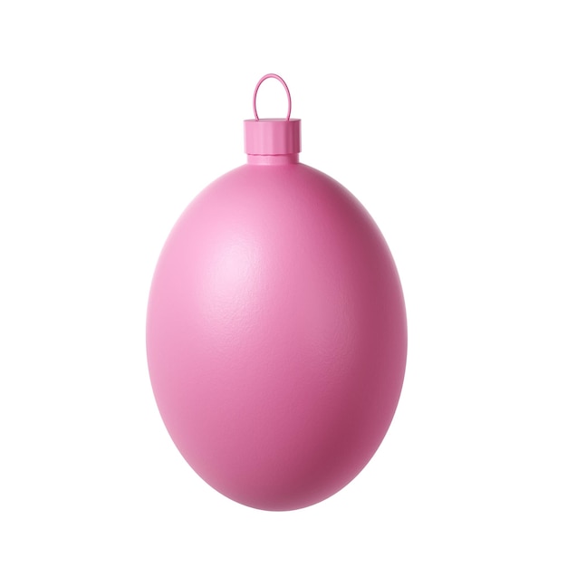 Representación 3d Navidad maqueta bola icono de invierno Esfera blanca realista transparente Juguete de vacaciones para abeto Ilustración