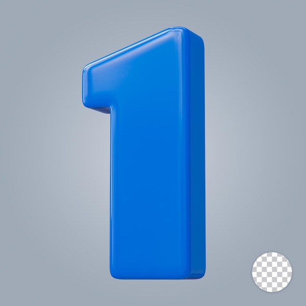 representación 3d número 1