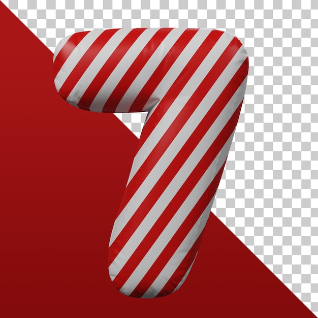 Representación 3d número 7 3d aislado PSD Premium