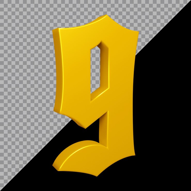 PSD representación 3d del número 9