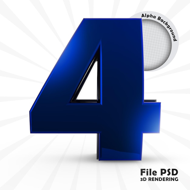 Representación 3D de un número
