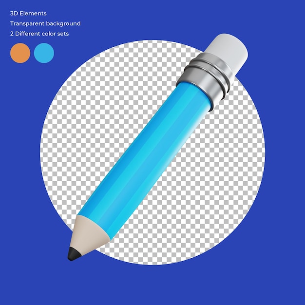 Representación 3d de papelería