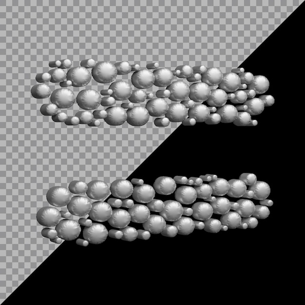 Representación 3D de plata de globo de signo igual