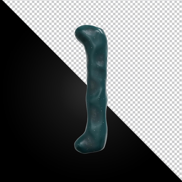 PSD representación 3d del símbolo del corchete del alfabeto aislado