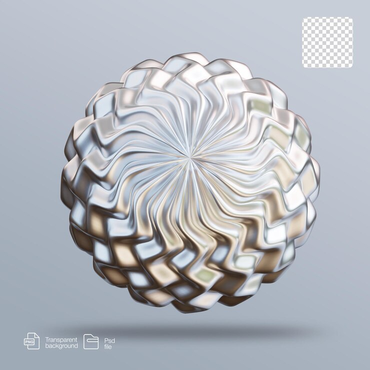 PSD representación abstracta de la forma en 3d