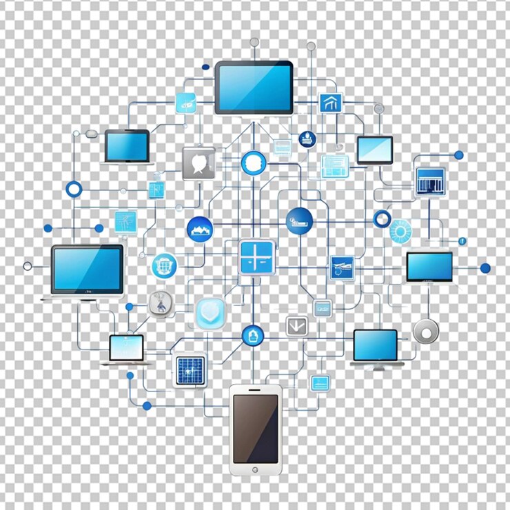 PSD representación abstracta de la tecnología
