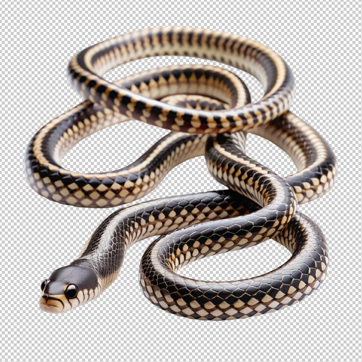PSD representación aislada de animales serpiente 3d