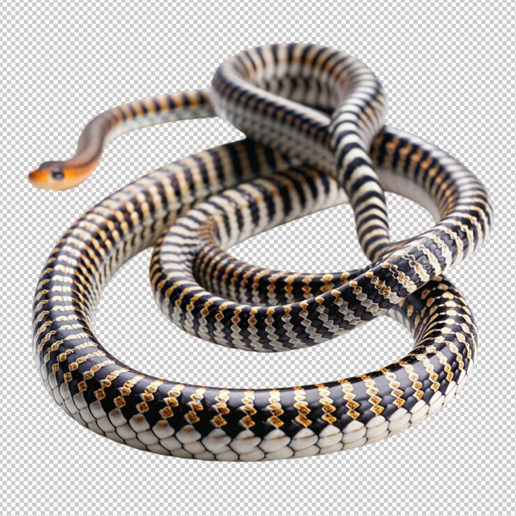 PSD representación aislada de animales serpiente 3d