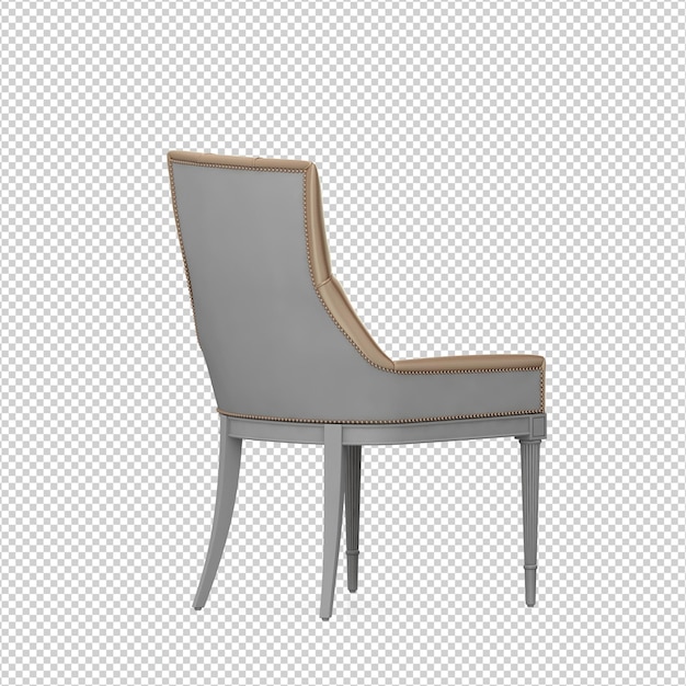 Representación aislada de la silla 3d