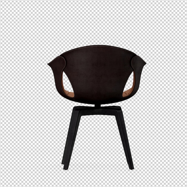 Representación aislada de la silla 3D