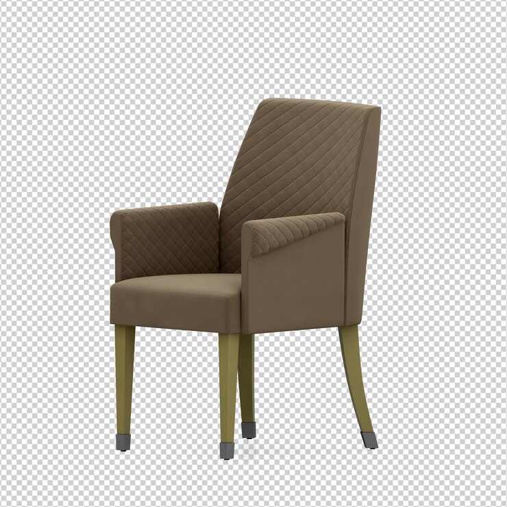 PSD representación aislada de la silla 3d