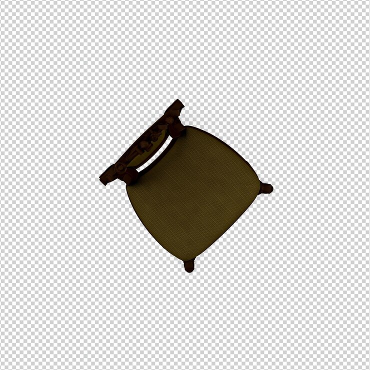 PSD representación aislada de la silla 3d
