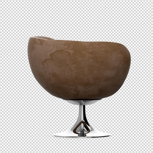 Representación aislada de la silla 3D