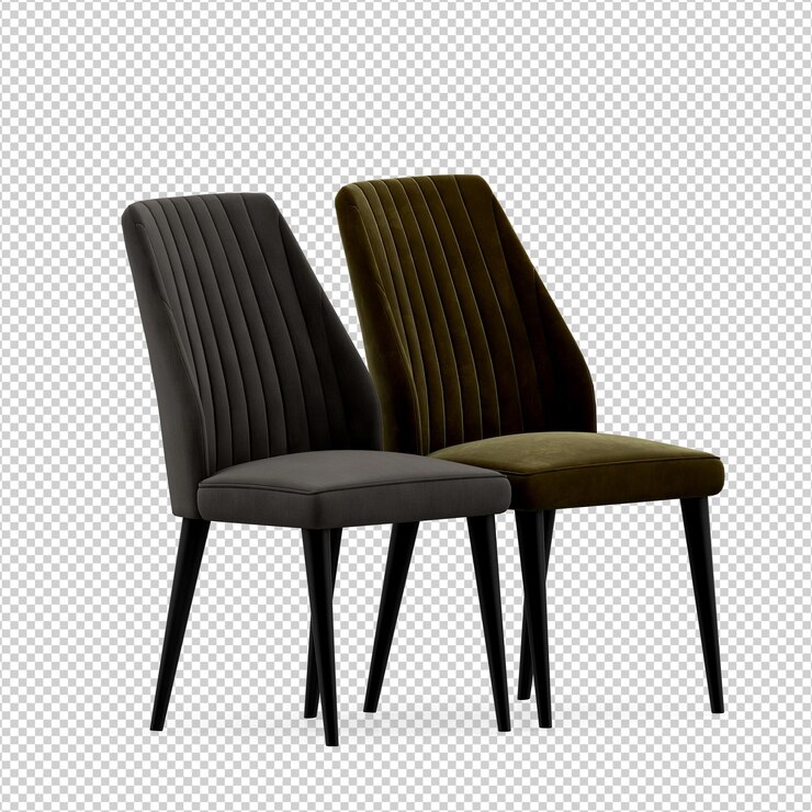 PSD representación aislada de la silla 3d