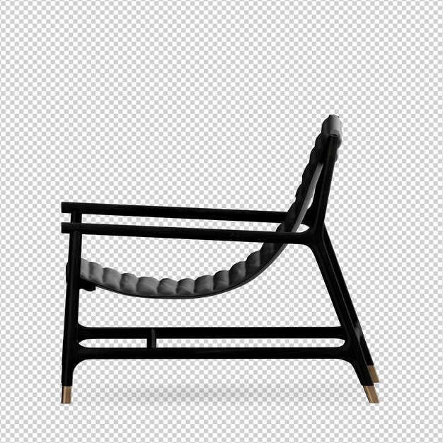 Representación aislada de la silla 3D