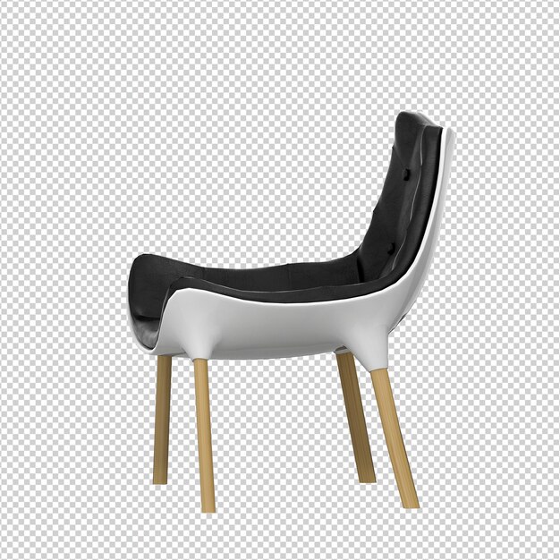 Representación aislada de la silla 3D