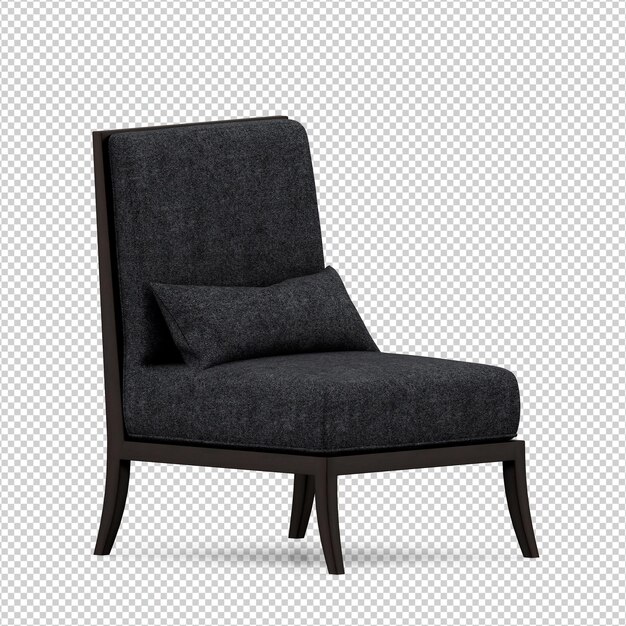 Representación aislada de la silla 3D