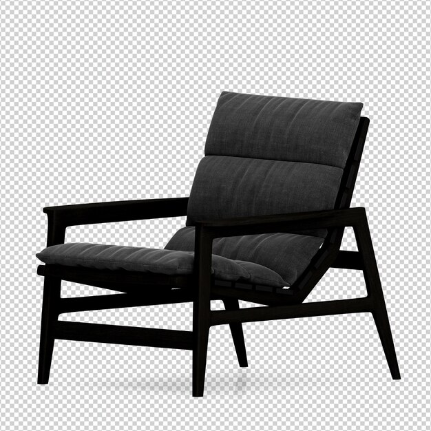 Representación aislada de la silla 3D
