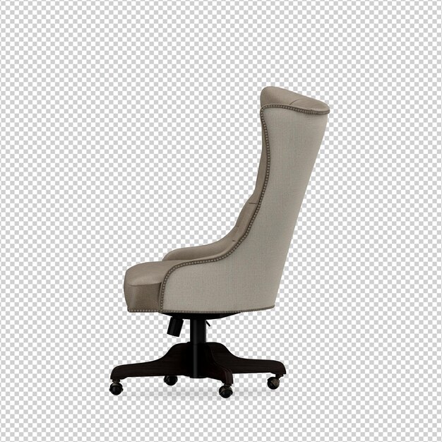 Representación aislada de la silla 3D