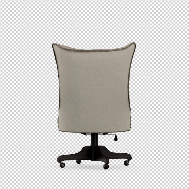 Representación aislada de la silla 3D