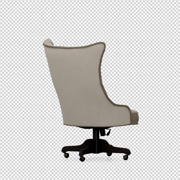 Representación aislada de la silla 3D