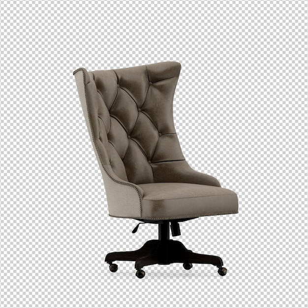 Representación aislada de la silla 3D