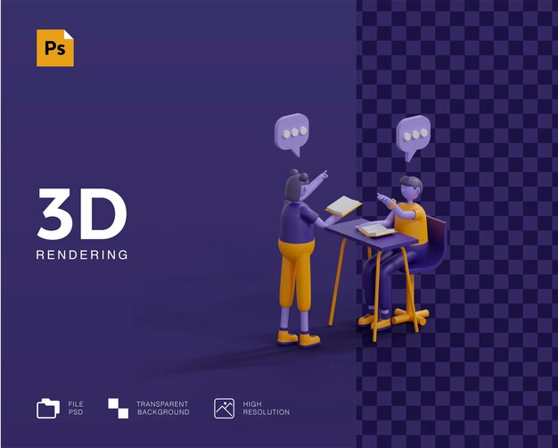 Representación del concepto 3d learn anywhere