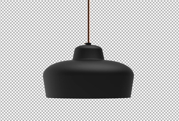 PSD representación del creador de escena de lámpara colgante 3d aislado