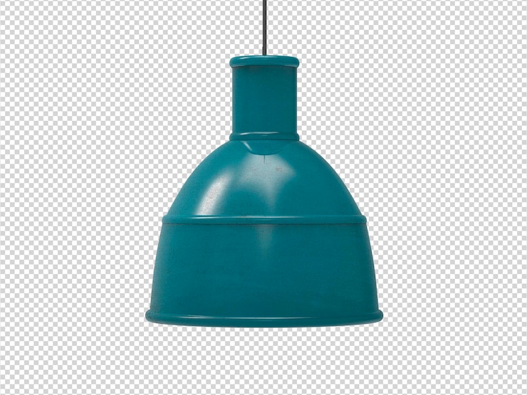 PSD representación del creador de escena de lámpara de techo 3d aislado