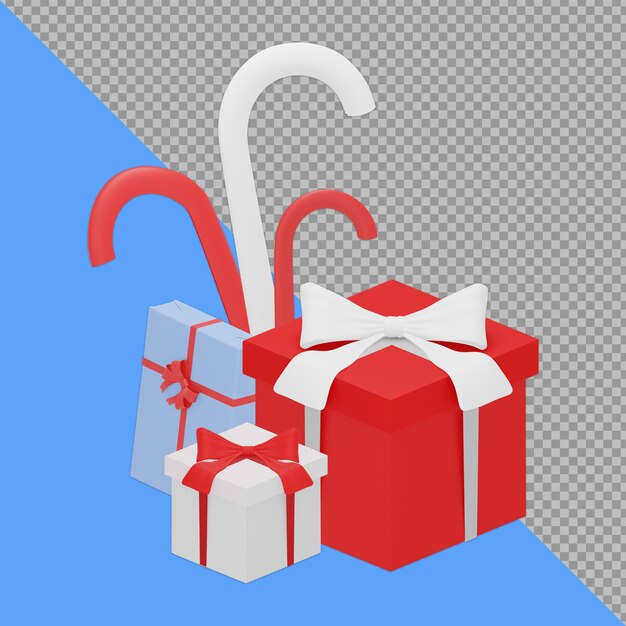 representación de diseño de caja de regalo aislada