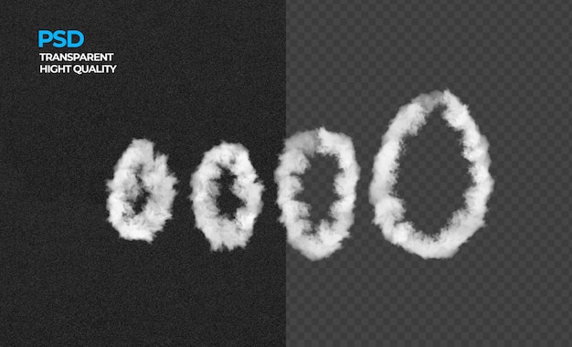 Representación del diseño de la nube aislada