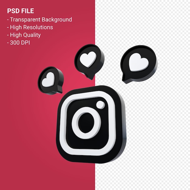 Representación del icono de redes sociales de Instagram