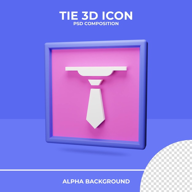 Representación del icono de representación 3d de lazo